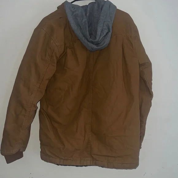 Dickies Tan Military Field Jacket size small note small defect on snaps - Picture 8 of 8